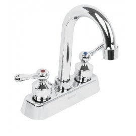 Mezcladora plástica 4? cuello tipo bar para lavabo, palanca