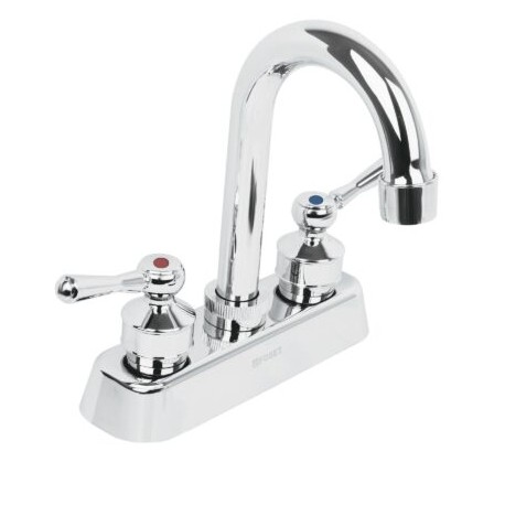 Mezcladora plástica 4? cuello tipo bar para lavabo, palanca