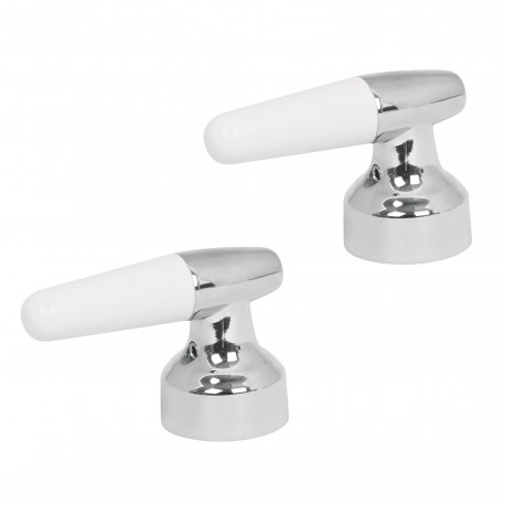 Juego de 2 manerales ABS/metal tipo cono para lavabo, Foset
