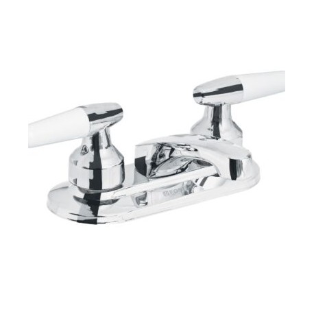 Mezcladora 4? para lavabo, nariz larga, manerales cono