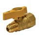 Llave invierno en codo 1/2 x 3/8 bronce
