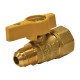 Llave invierno en codo 1/2 x 3/8 bronce