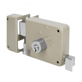 Cerradura sobreponer izq instala-fácil, caja, Hermex