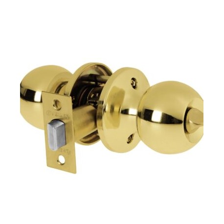 Cerradura tipo esfera, tubular, baño, brillante, Hermex
