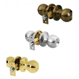 Cerraduras de pomo tipo esfera, mecanismo tubular, para entrada