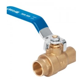 Válvula de esfera, de latón, soldable, alta presión