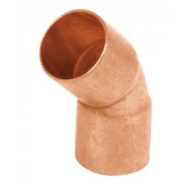 Codos 45°, cobre a cobre