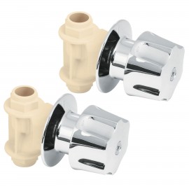 Caja con 2 llaves de empotrar de CPVC para regadera, Foset  Cod: 45046