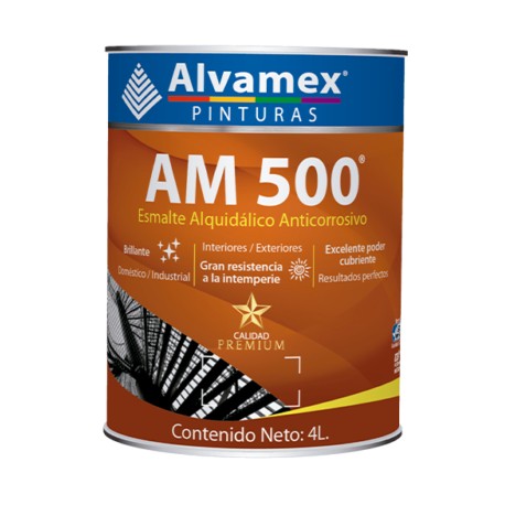 Esmalte anticorrosivo alquidálico Codigo:AM-500 *LITRO*