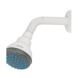 Regadera plástica redonda 2-1/2? gris-blanca, Foset cod: 48293