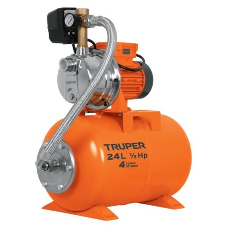 Bomba hidroneumática 1/2 HP, 24 litros, Truper Codigo:10077