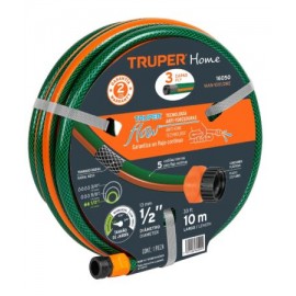 Mangueras reforzadas 3 capas, conexiones plásticas