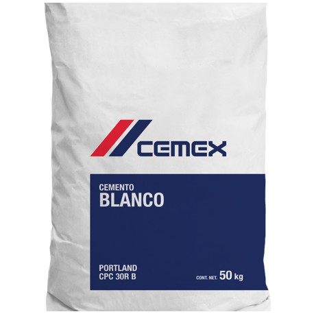 Cemento cemex blanco de 50kg