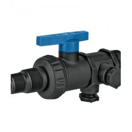 Multiconector polipropileno para tinaco, con válvula, Foset Codigo:48081