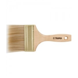 Brochas corte recto, cerdas sintéticas, mango de madera