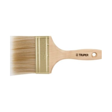 Brochas corte recto, cerdas sintéticas, mango de madera