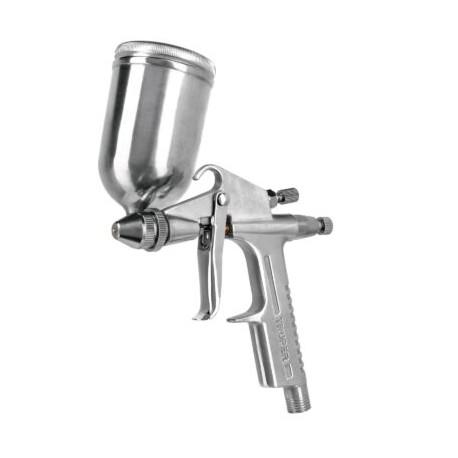 Pistola compacta p/retoque LVMP vaso alum, 0.5 mm, Truper Codigo:11098