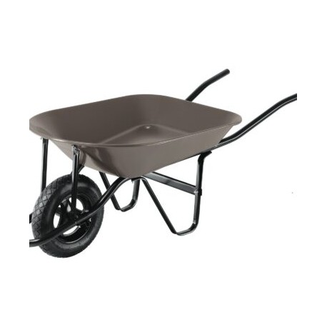 Carretilla 4.5 ft3 gris Neumática, bastidor tubular, Pretul  Codigo:22647