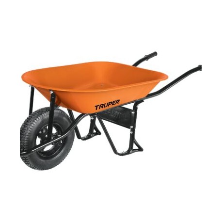 Carretilla 4.5 ft3 Neumática, bastidor tubular, Truper Codigo:11740