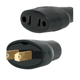 Clavija y contacto de PVC, bolsa con 2 piezas, Volteck Codigo:48074
