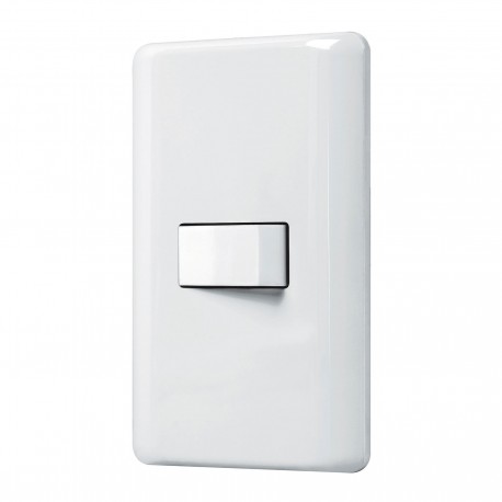 Placa armada con 1 interruptor sencillo, Volteck Basic  Código:   25078