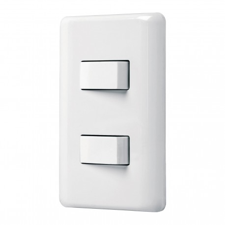 Placa armada 1 interruptor sencillo + 1 de 3 vías, Basic Codigo: 25085