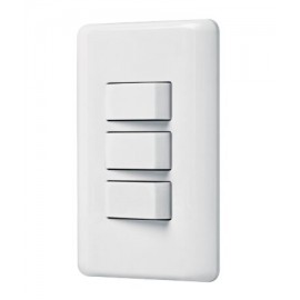 Placa armada con 3 interruptores sencillos, Volteck Basic  Código:   25083