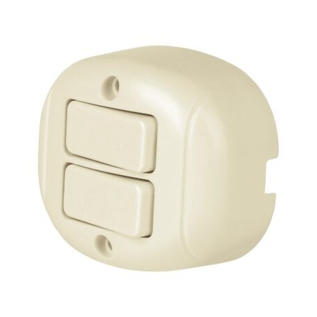 Interruptor de sobreponer dúplex, Volteck Código:   47355