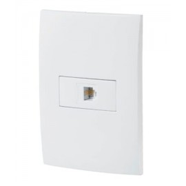 Placa armada con entrada para teléfono, línea Oslo, blanco Código:   46541