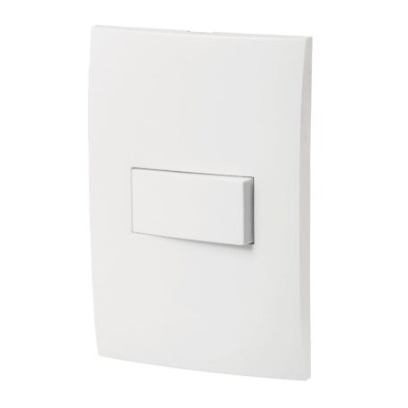 Placa armada con interruptor sencillo, línea Oslo, blanco Código:   46492