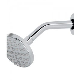 Regadera cromo 4? plato redondo, con brazo, Foset cod: 49575