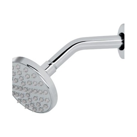 Regadera cromo 4? plato redondo, con brazo, Foset cod: 49575
