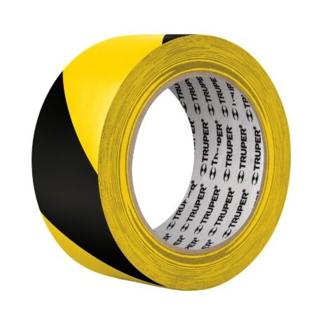 Rollo de 33 m de cinta delimitadora amarilla / negro, Truper