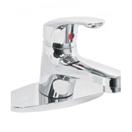 Monomando plástico para lavabo, nariz recta, Foset